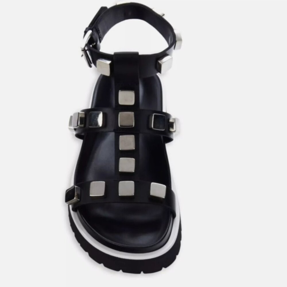 Costume National Studded Leather Sandals Size 6